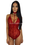 Body bralette Neck Red